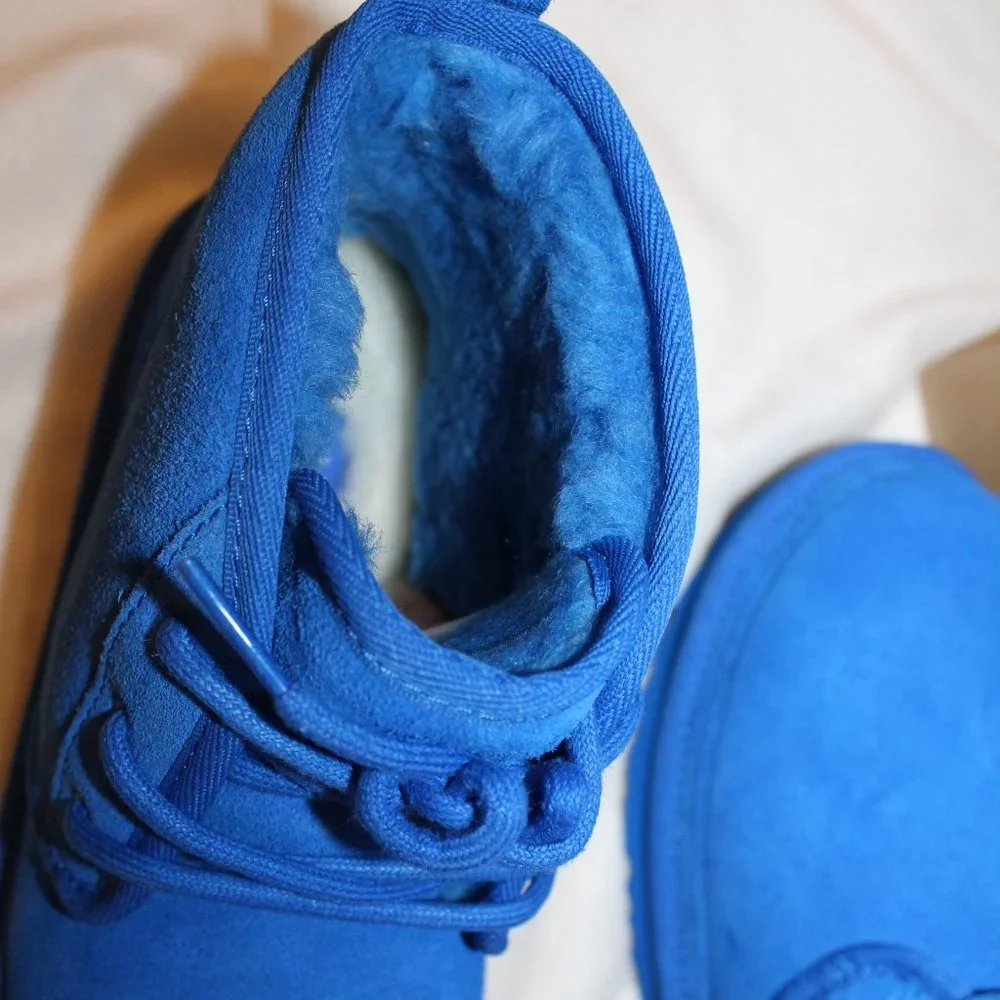 NIB UGG MEN'S NEUMEL CHUKKA SUEDE SHEARLING LINED ANKLE‎ WINTER BOOTS